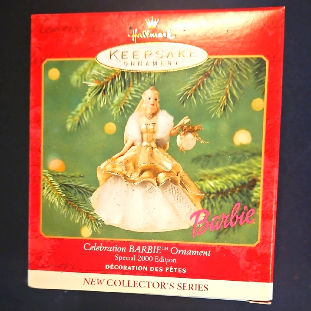 Like New In Box Hallmark 2000 Barbie Ornament
